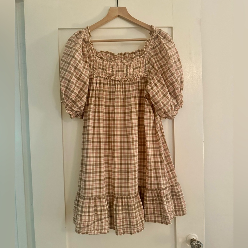 DÔEN summer plaid dress